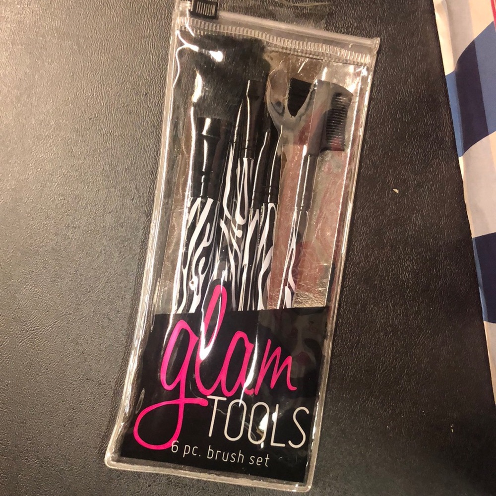 6pc make up brush set